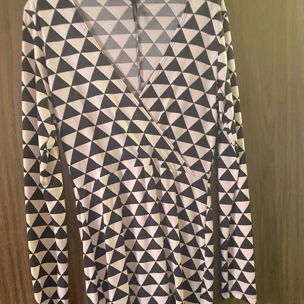 Dress , Black and White Checkered